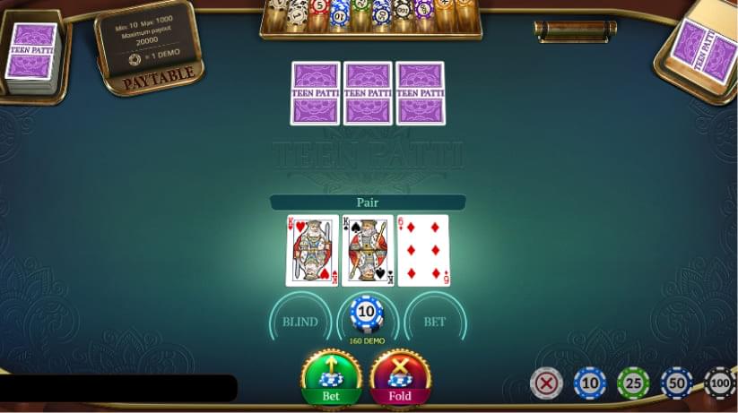 High cards in Teen Patti live game